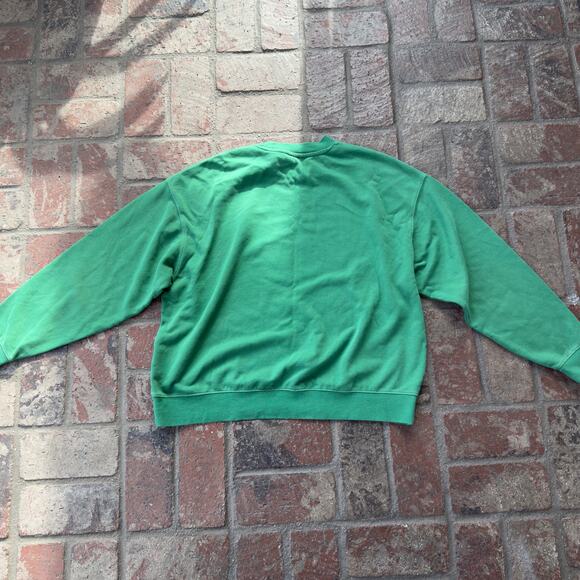 H&M Self Care Club Green Sweatshirt Long Sleeve Cozy Fall Size L - Picture 6 of 7